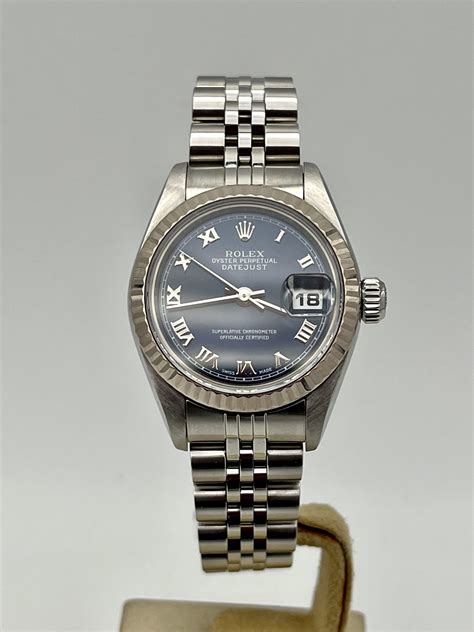 rolex donna fondo blu|rolex lady datejust 26mm.